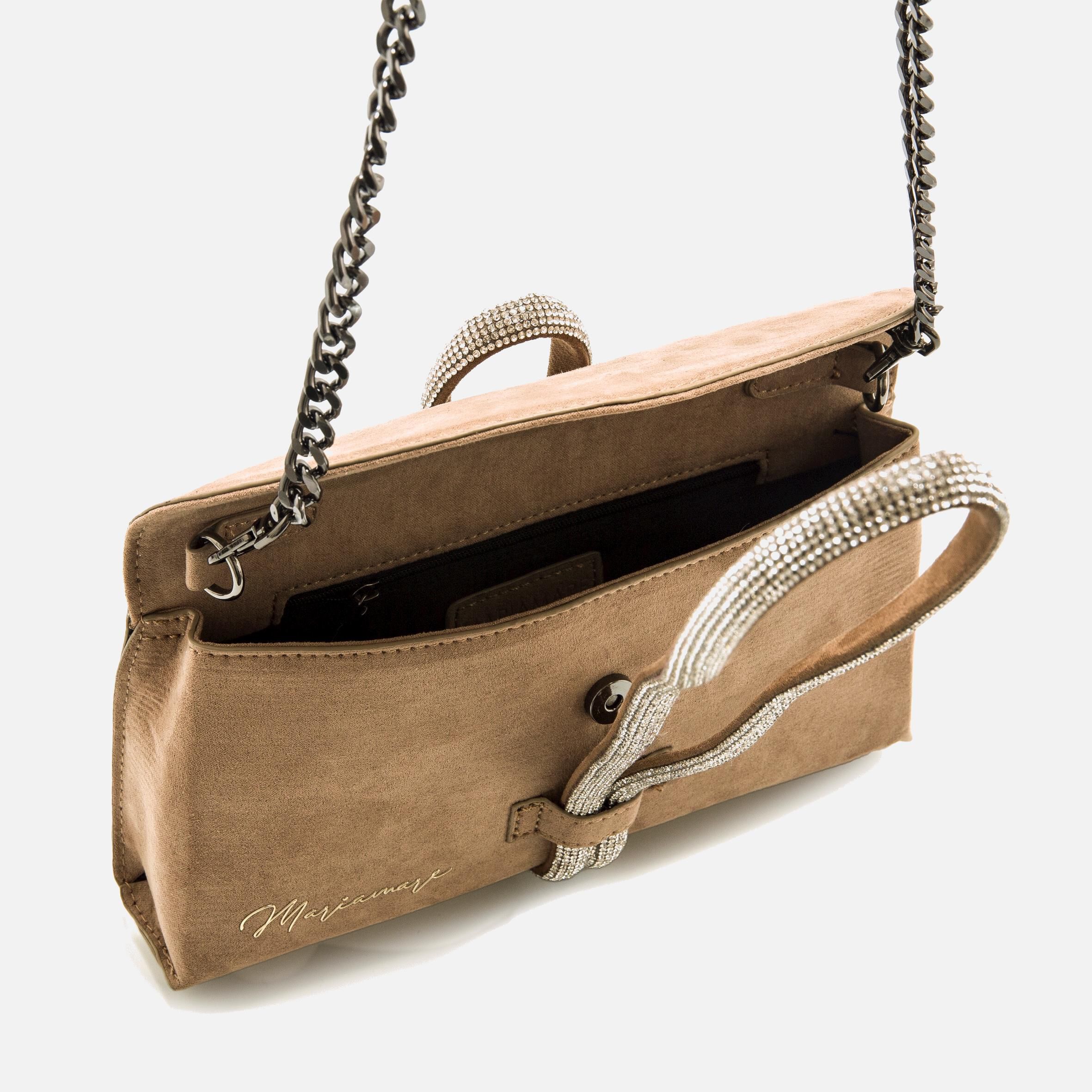 Bolso de mano marron mujer clearance